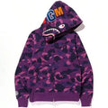 Shark Camo Zip-Up Purple