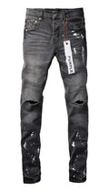 Distressed Denim Grey Wash