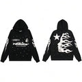 Flame Star Hoodie Black